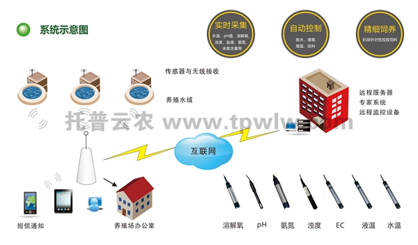 水產(chǎn)養(yǎng)殖監(jiān)控系統(tǒng)示意圖